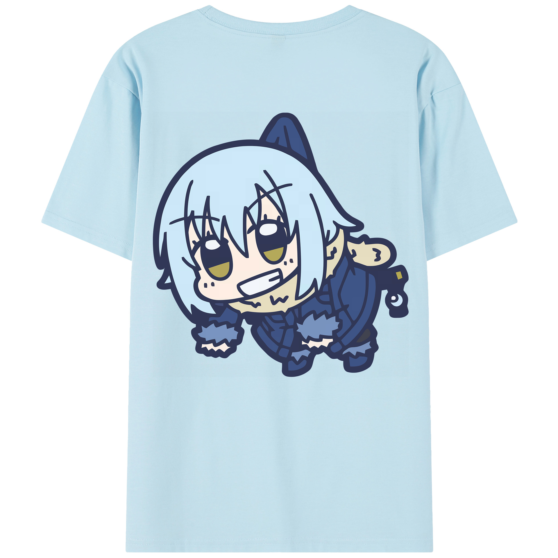 （画像用） 転スラ Regarding Reincarnated to Slime 綿100％半袖Tシャツ（背面プリント）
